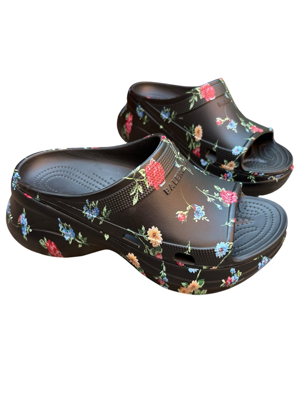 Balenciaga x Crocs Floral Falling Pool Slides EU42 Women’s US11/Men’s US 9 NWT